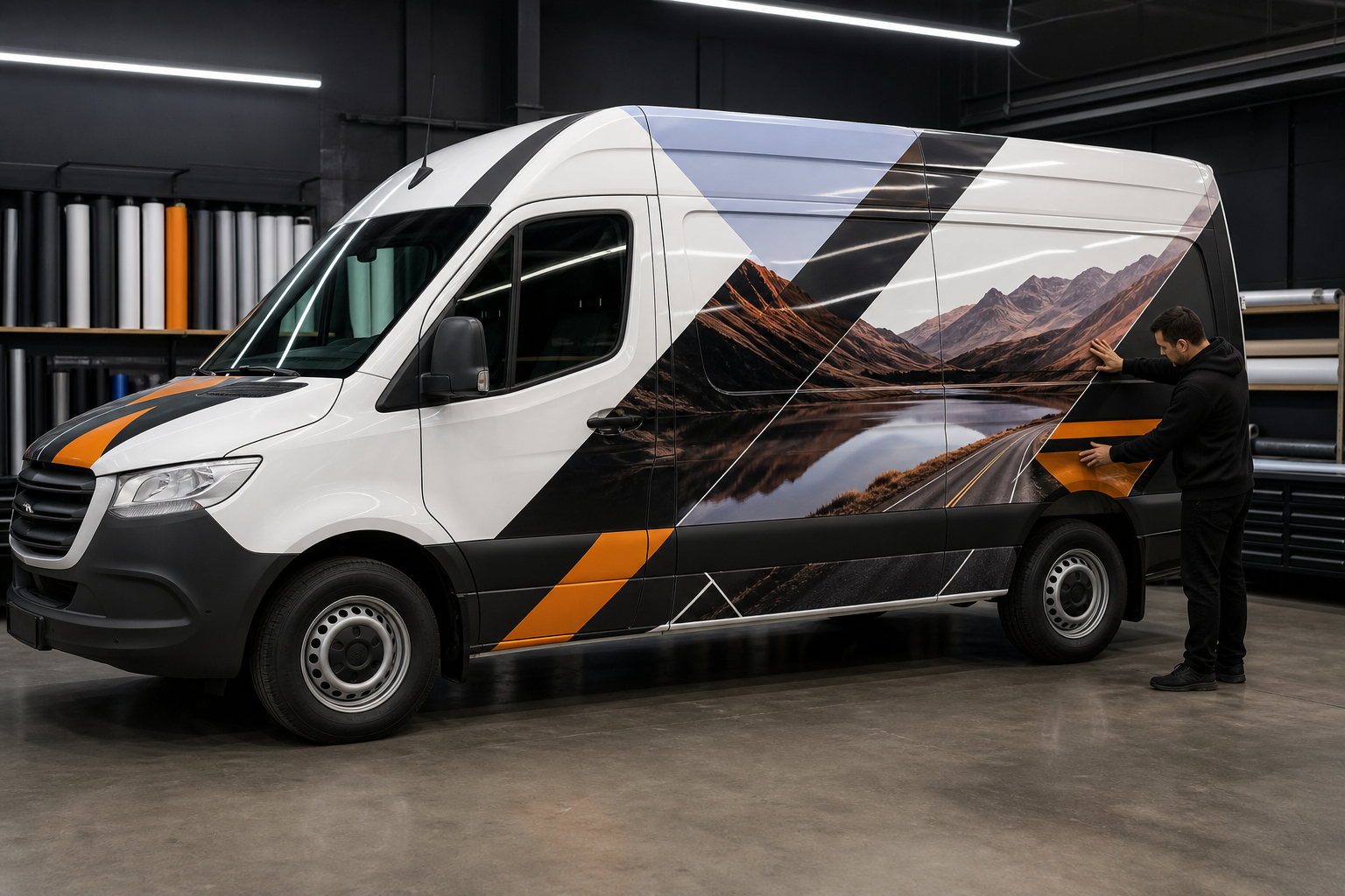 Transporter mit hochwertiger Digitaldruckfolierung