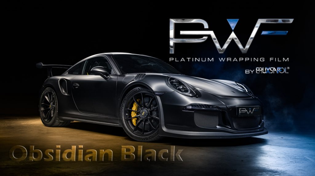 Obsidian Black PWF Autofolierung Car-Wrapping Folienfactory